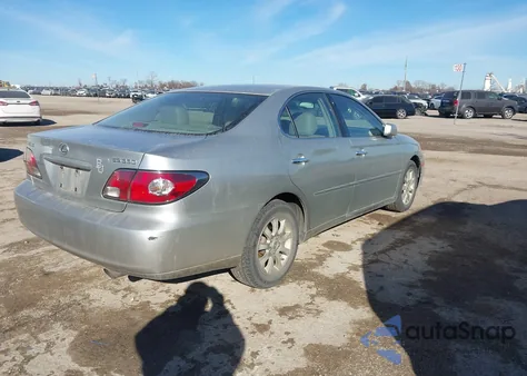 2004 Lexus Es 330 из США, поврежденный, VIN JTHBA30G840009697